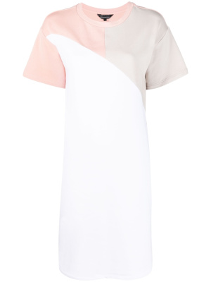 

Colour-block panelled T-shirt dress, Armani Exchange Colour-block panelled T-shirt dress