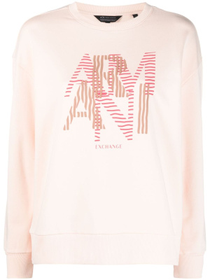 

Logo-print cotton sweatshirt, Armani Exchange Logo-print cotton sweatshirt