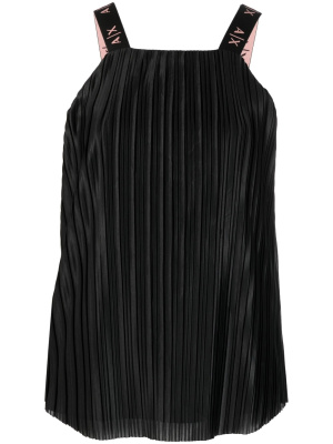 

Pleated satin tank top, Armani Exchange Pleated satin tank top