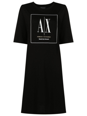 

Logo-print cotton dress, Armani Exchange Logo-print cotton dress