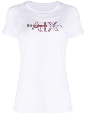 

Logo-print cotton T-shirt, Armani Exchange Logo-print cotton T-shirt