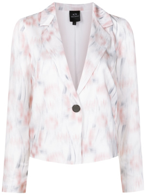 

Faded abstract-print blazer, Armani Exchange Faded abstract-print blazer