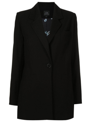 

Notched-lapels rear-tie blazer, Armani Exchange Notched-lapels rear-tie blazer