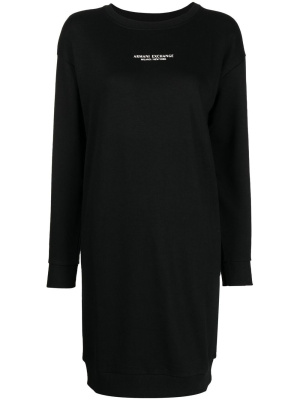 

Logo-print jersey-knit dress, Armani Exchange Logo-print jersey-knit dress