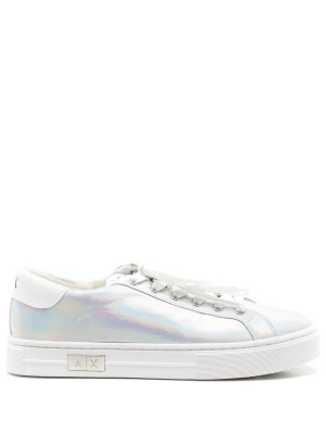

Holographic-effect low-top sneakers, Armani Exchange Holographic-effect low-top sneakers