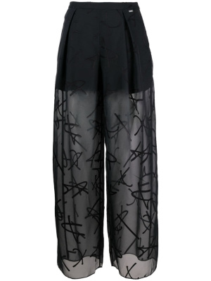 

Pleated sheer trousers, Armani Exchange Pleated sheer trousers