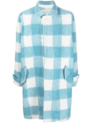 

Check print coat, Drôle De Monsieur Check print coat