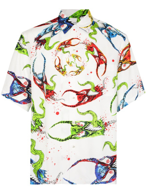 

X Neckface Type 3 graphic-print shirt, WACKO MARIA X Neckface Type 3 graphic-print shirt