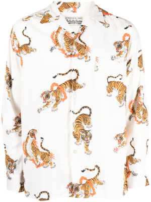 

Tiger-print long-sleeve shirt, WACKO MARIA Tiger-print long-sleeve shirt