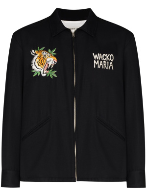 

X Tim Lehi Vietnam tiger-embroidered shirt jacket, WACKO MARIA X Tim Lehi Vietnam tiger-embroidered shirt jacket