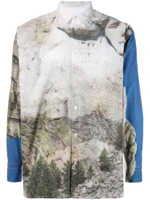 

Mount Rushmore print shirt, Doublet Mount Rushmore print shirt