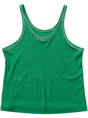 

Logo-plaque tank top, Doublet Logo-plaque tank top