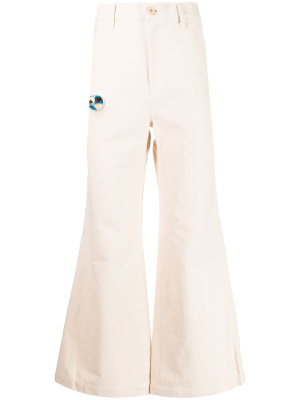 

Bird-detail flared jeans, Doublet Bird-detail flared jeans