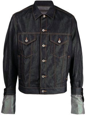 

Long-sleeved buttoned denim jacket, Doublet Long-sleeved buttoned denim jacket