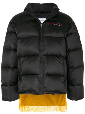 

Fringed puffer coat, Doublet Fringed puffer coat