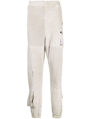 

Double ankle-cuff cotton joggers, Maison Mihara Yasuhiro Double ankle-cuff cotton joggers