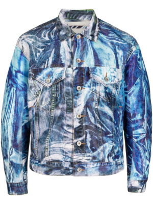 

Graphic-print denim jacket, Doublet Graphic-print denim jacket