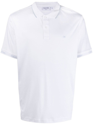 

Embroidered-logo short-sleeve polo shirt, Calvin Klein Embroidered-logo short-sleeve polo shirt