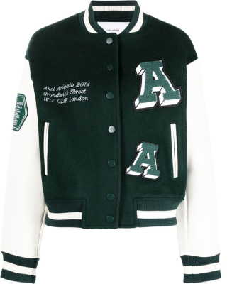 

Logo-embroidered baseball jacket, Axel Arigato Logo-embroidered baseball jacket