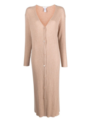 

Flirt buttoned ribbed-knit dress, ERES Flirt buttoned ribbed-knit dress