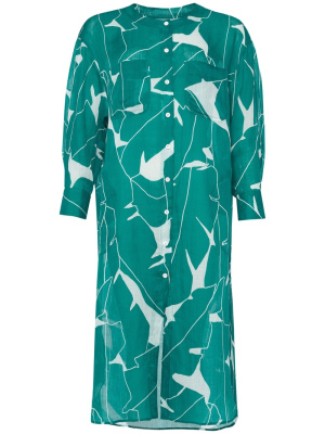 

Tigre abstract-print shirt dress, ERES Tigre abstract-print shirt dress