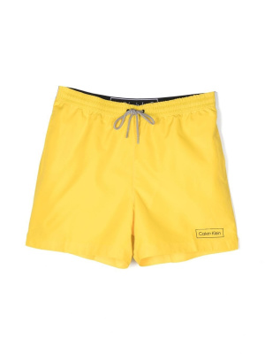 

Logo-waistband swim shorts, Calvin Klein Logo-waistband swim shorts