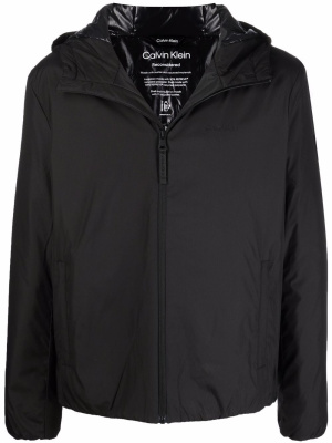 

Embroidered-logo hooded lightweight jacket, Calvin Klein Embroidered-logo hooded lightweight jacket