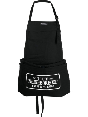 

Logo-print apron, Neighborhood Logo-print apron