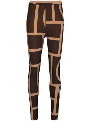 

High-waisted monogram leggings, TOTEME High-waisted monogram leggings