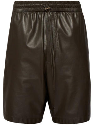 

Logo-patch vegan-leather shorts, AMIRI Logo-patch vegan-leather shorts