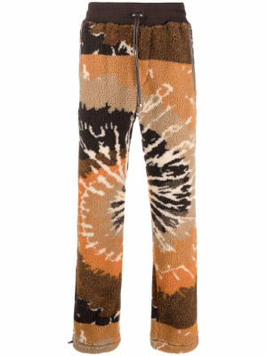 

Tie-dye faux shearling trousers, AMIRI Tie-dye faux shearling trousers