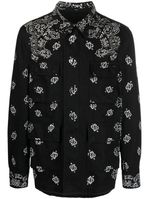 

Paisley-print shirt jacket, AMIRI Paisley-print shirt jacket