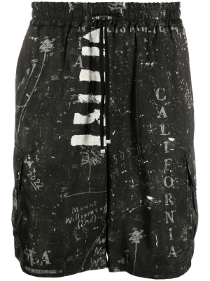 

Abstract-prints bermuda shorts, AMIRI Abstract-prints bermuda shorts
