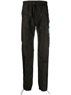 

Logo-embroidered jacquard track pants, AMIRI Logo-embroidered jacquard track pants