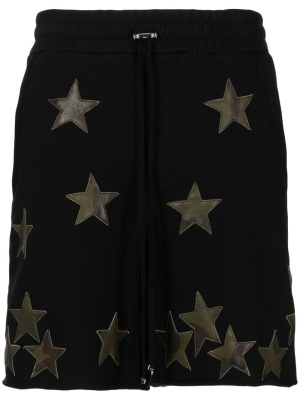 

Star-patch drawstring shorts, AMIRI Star-patch drawstring shorts