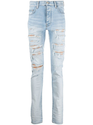 

Thrasher distressed skinny jeans, AMIRI Thrasher distressed skinny jeans