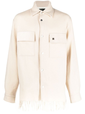 

Fringed padded shirt jacket, AMIRI Fringed padded shirt jacket