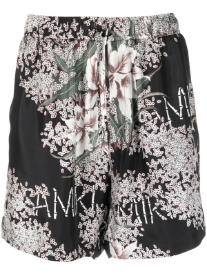 

Silk floral-print shorts, AMIRI Silk floral-print shorts