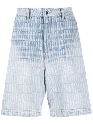 

Jacquard snap-off denim shorts, AMIRI Jacquard snap-off denim shorts
