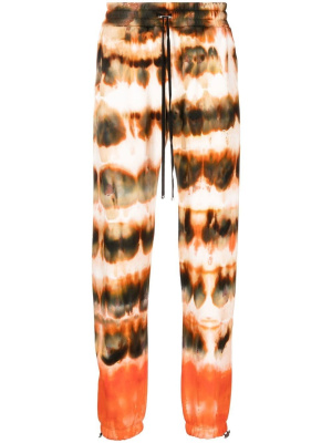 

Tie-dye print cotton track pants, AMIRI Tie-dye print cotton track pants