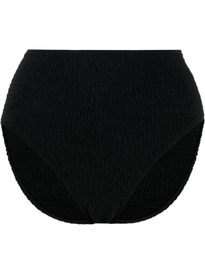 

Smocked high-waisted bikini bottoms, TOTEME Smocked high-waisted bikini bottoms