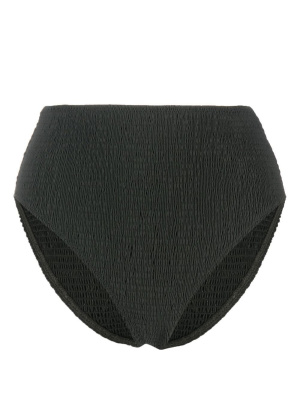 

Smocked high-waist bikini bottoms, TOTEME Smocked high-waist bikini bottoms