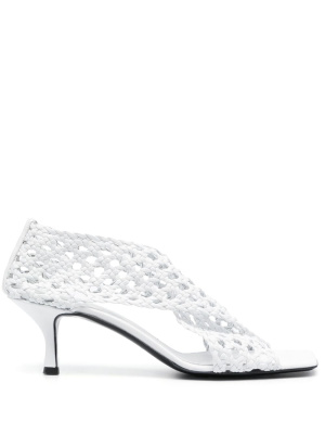 

The Leather Crochet 55mm pumps, TOTEME The Leather Crochet 55mm pumps
