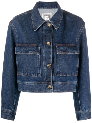 

Cropped denim jacket, TOTEME Cropped denim jacket