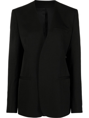 

Collarless single-breasted blazer, TOTEME Collarless single-breasted blazer
