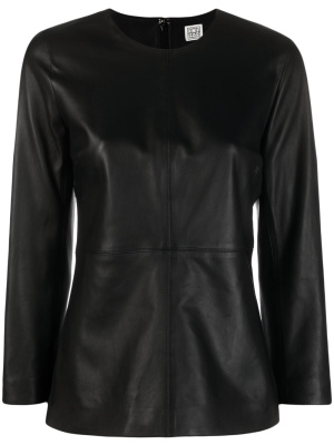 

Panelled leather top, TOTEME Panelled leather top