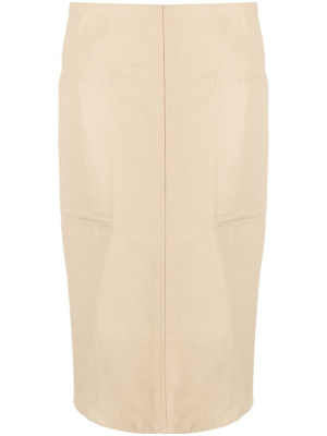 

Curved-hem midi skirt, TOTEME Curved-hem midi skirt