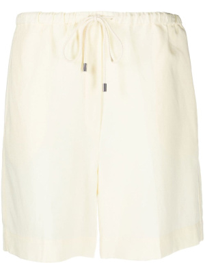 

Lyocell-blend drawstring shorts, TOTEME Lyocell-blend drawstring shorts