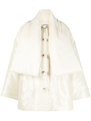 

Padded-scarf short jacket, TOTEME Padded-scarf short jacket