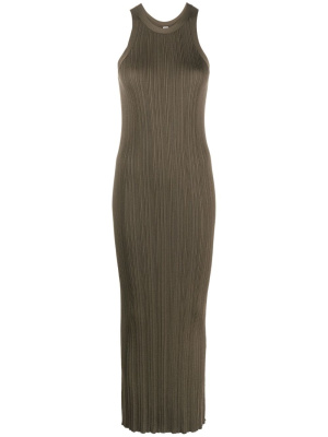 

Ribbed-knit racerback dress, TOTEME Ribbed-knit racerback dress